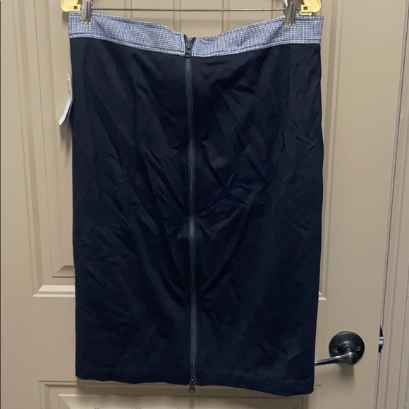 Black houndstooth pencil skirt XL - Picture 3 of 3